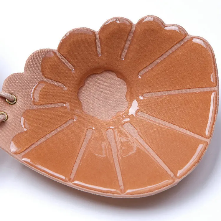 100 PCS/ lot Women's Strapless Invisible Backless Adhesive Push up Sticky Bra