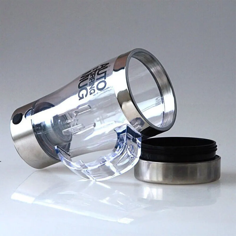 Automatic Coffee Mixer Cup Portable 350ml Stainless Steel+Glass Kitchen Travel Grinding Beans Office | Дом и сад