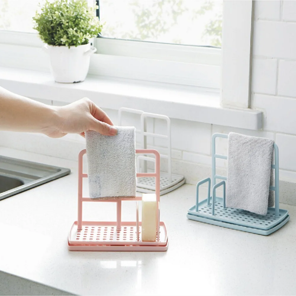 Кухонный органайзер сушилка для посуды держатель губки вешалка хранения тряпки