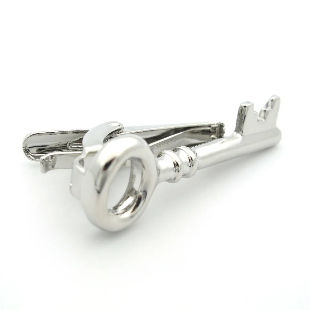 Модные Зажимы для галстука iGame качественные латунные новые серебристые ключей