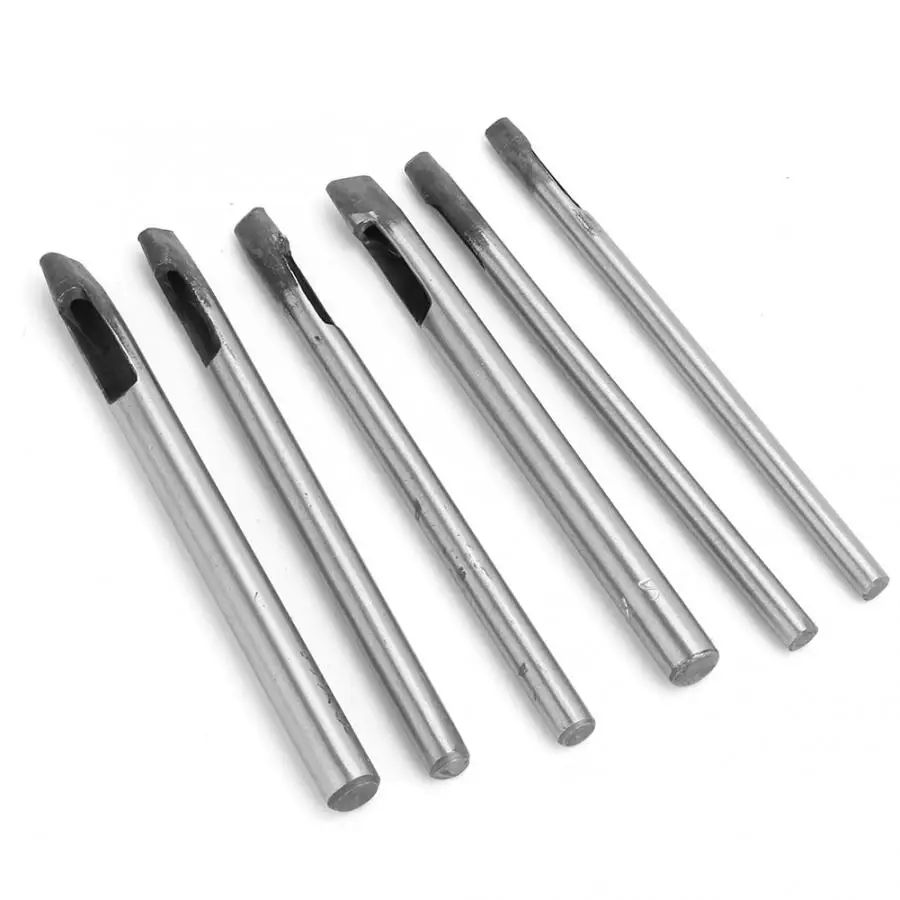 Набор отверстий для кожи 6 шт. 2 мм ремешок часов овальной формы инструменты