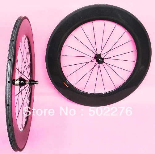 Трубчатая колесная пара 88 мм полный углеродный дорожный велосипед 700C комплект