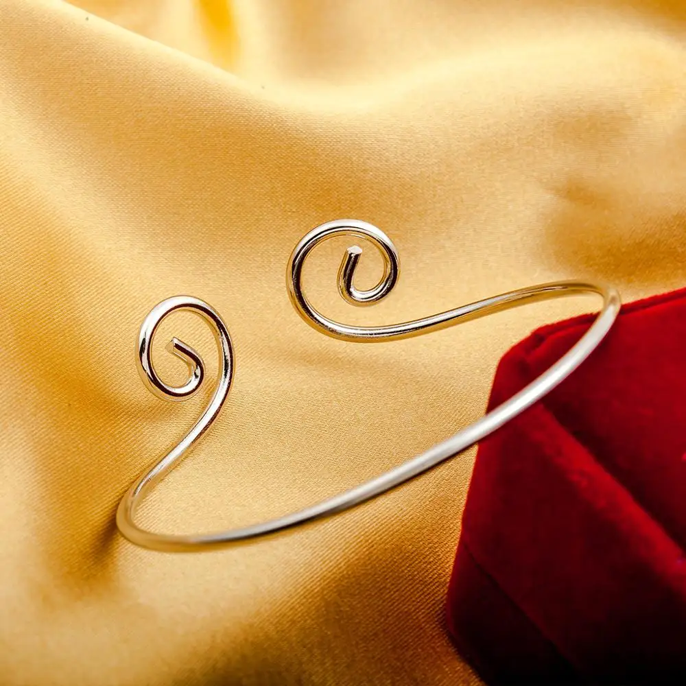 Новый посеребренный ювелирный браслет модный высшего качества оптовая