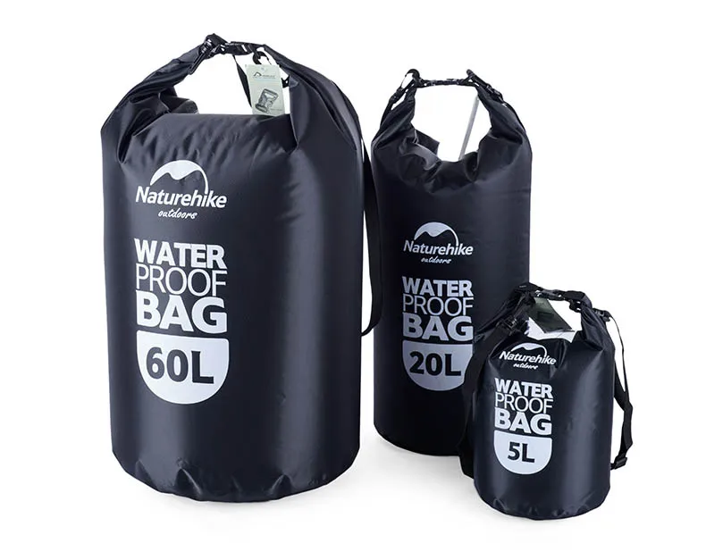 Naturehike 5L 20L 60L ультралегкий пакет для плавания сумка туризма отдыха на пляже, органайзеры для дрейфующих Водонепроницаемый сухой мешок Рафтинг сумка
