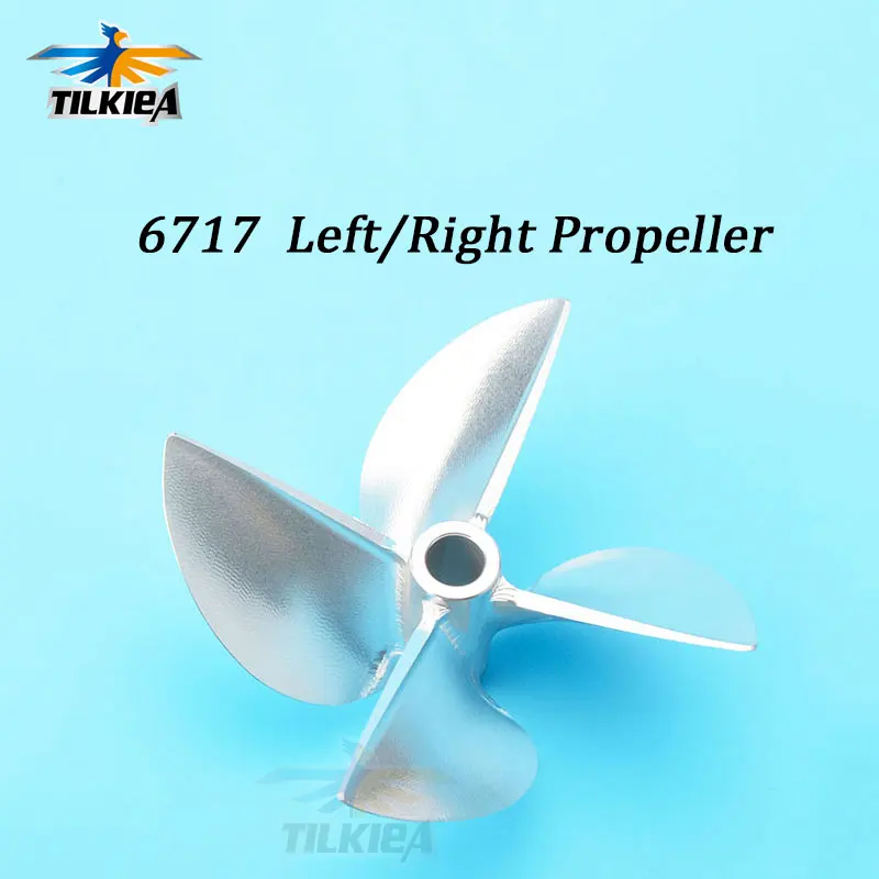 Левый/правый Rc бензиновый винт лодки 4 лопасти алюминиевый сплав пропеллер с ЧПУ