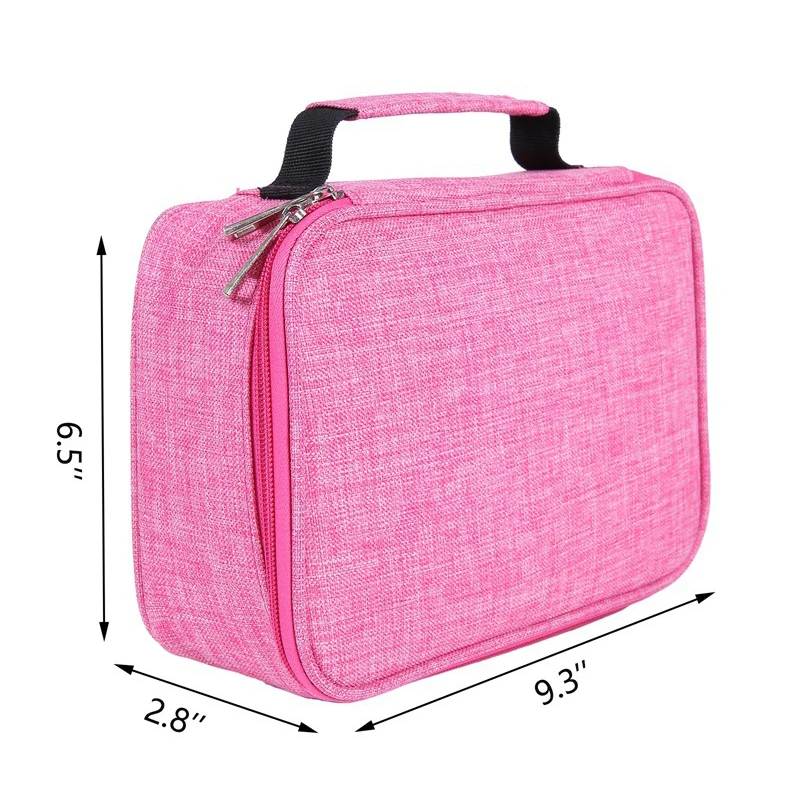 Мини холщовый школьный чехол карандаш с большой вместимостью 72 отверстия