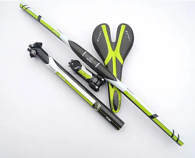 

fast ship 2016 new FCFB FW carbon mountain bike carbon handlebar set = Stem +seatpost+ handlebar +seat saddle =perfect!!!