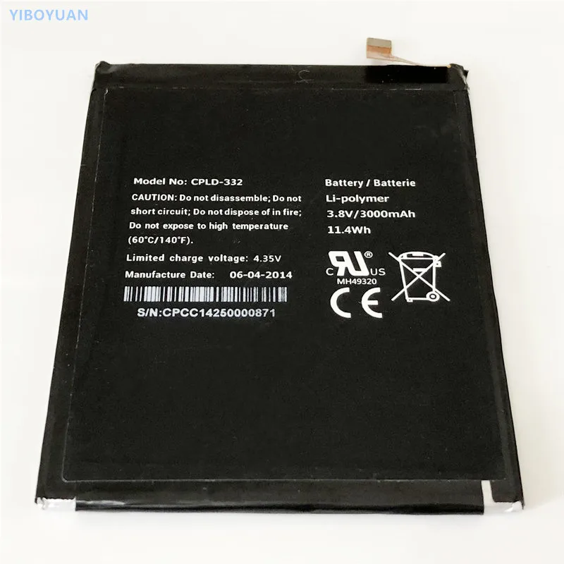 3. 8 V 3000 мА/ч, 11.4Wh CPLD-332 для Vodafone Smart 4 Max 990N VF-990N 990N-PT Батарея