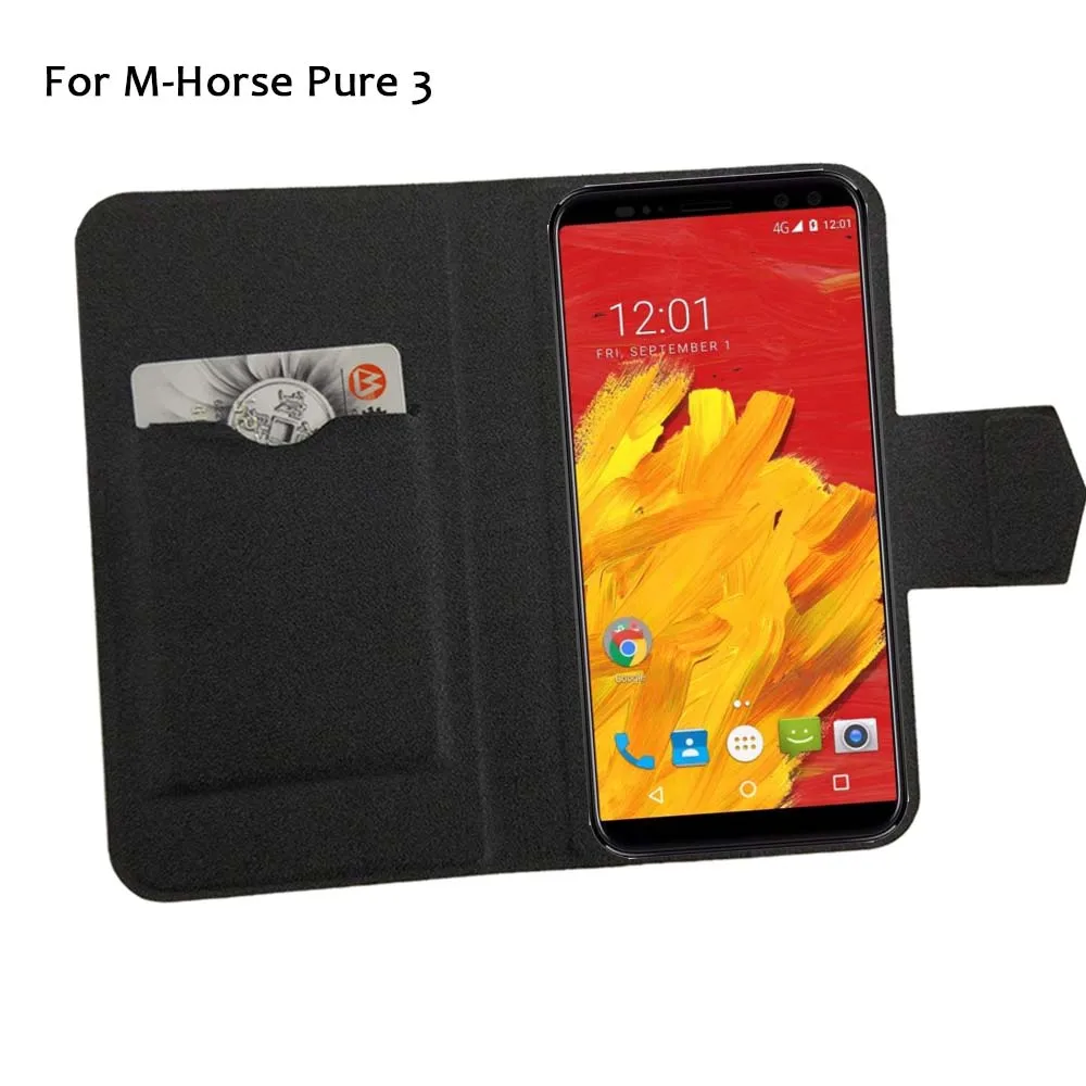 Чехол для телефона M-Horse Pure 3 из натуральной кожи с защитой и подставкой, доступный в 5 цветах.