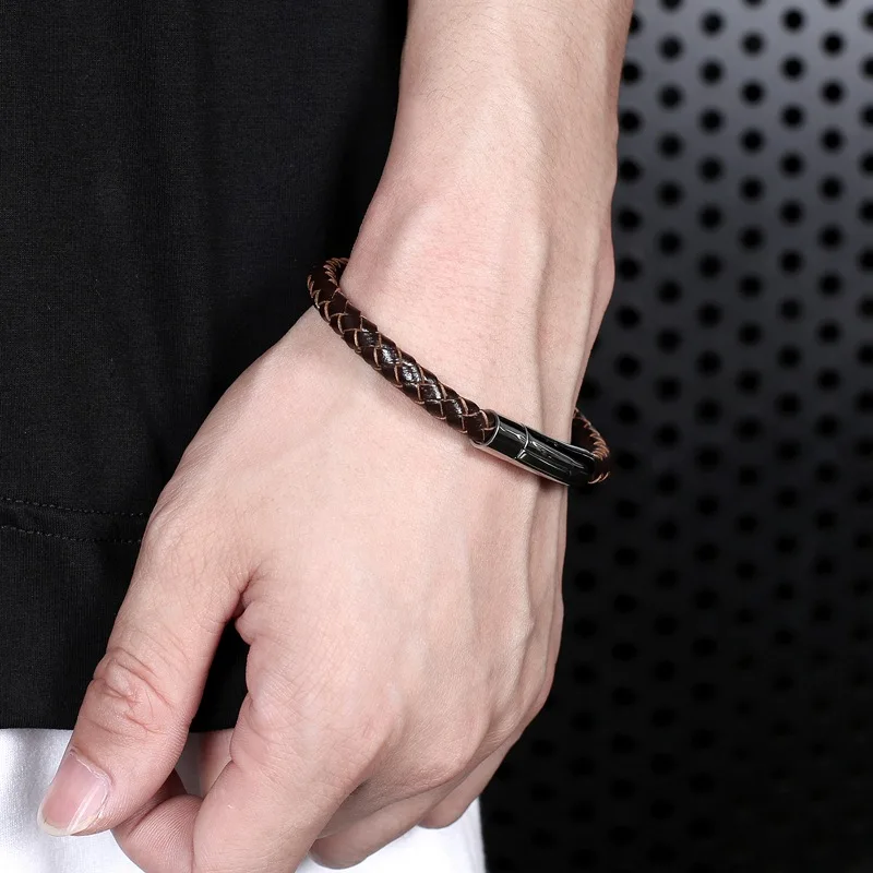 Новинка 2019 винтажный браслет из натуральной кожи в классическом стиле браслеты