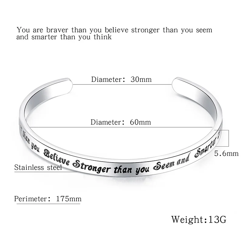 V. YA Новый стиль титановый сплав на заказ Сталь браслет для женщин дикий c образный