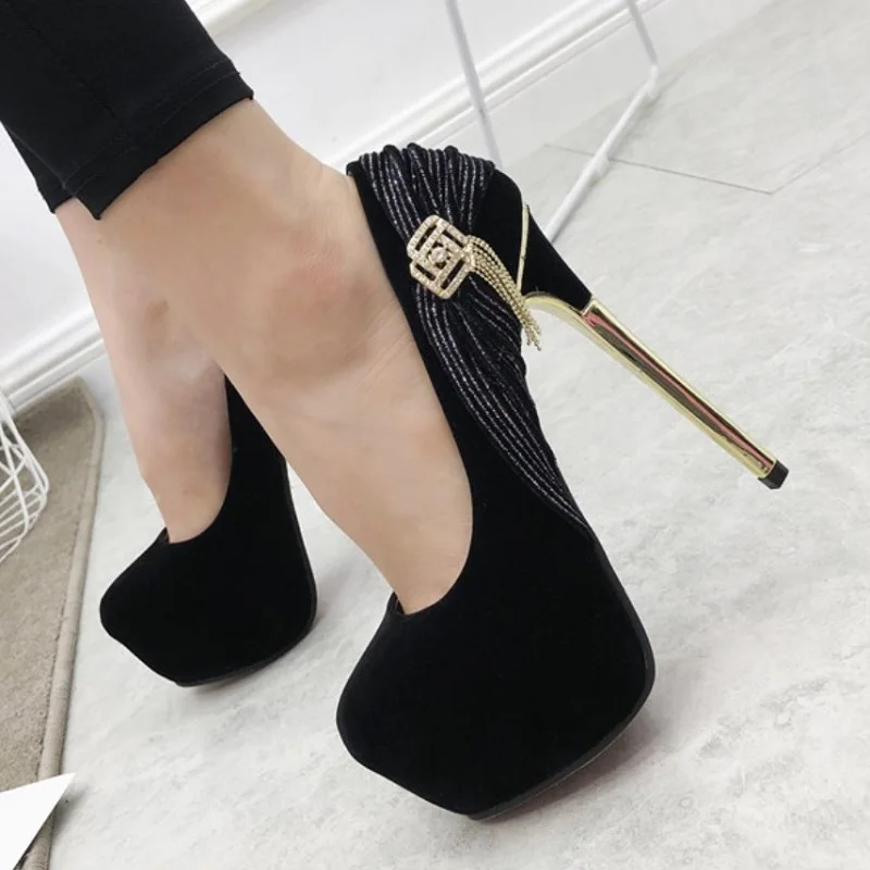 Женская обувь 2019 г. Новая летняя модная женская на шпильке 15 см Водонепроницаемая