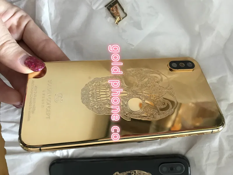 Для iphone X xs max 8mu настоящий позолоченный корпус идеальное качество 24k зеркало золотое шасси задняя дверь для iphone X для iphone