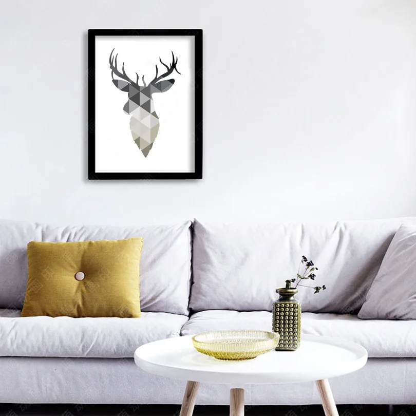 Скандинавское украшение абстрактный олень бумажные журавли геометрический