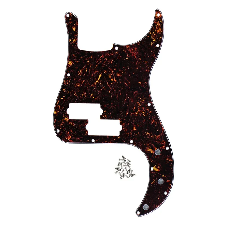 Новинка, 1 шт., 13 отверстий, PB P, Bass Pickguard, царапина, пластина без ферменной конструкции, отверстие и винты для 4 струн, аксессуары для басов, дополнительные цвета - Цвет: brown tortoise shell