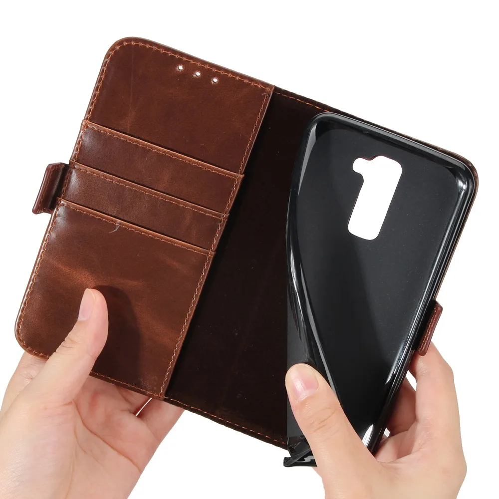 PU Leather Flip Phone Case For LG K4 K8 K10 2017 G6 X Power 2 Wallet Card Pocket Business Fashion Cute Cover Cases |