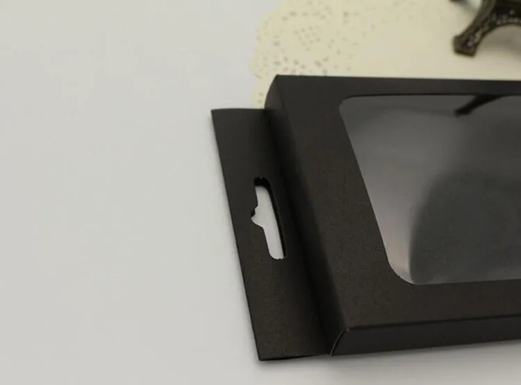 Черный крафт пустая Розничная упаковка коробка для Iphone X Xs 11 Pro Max XR Coque Capa Samsung Note 8 9