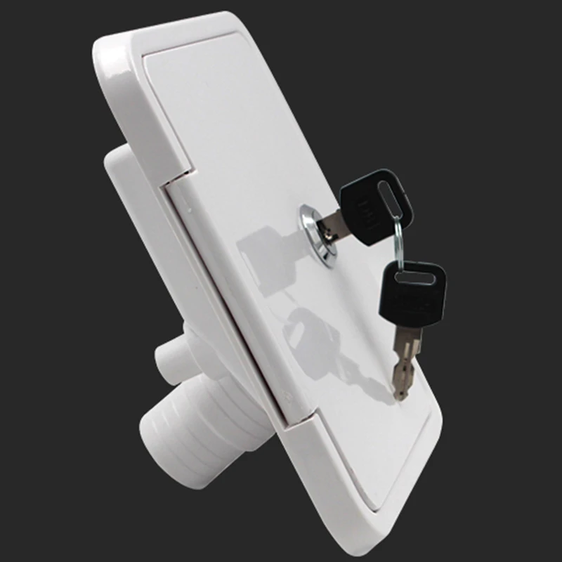Universal Controllable White Gravity Water Hatch/Water Intake Fill Dish Lock Keys For Rv Trailer Camper Tanks Caravan | Автомобили и