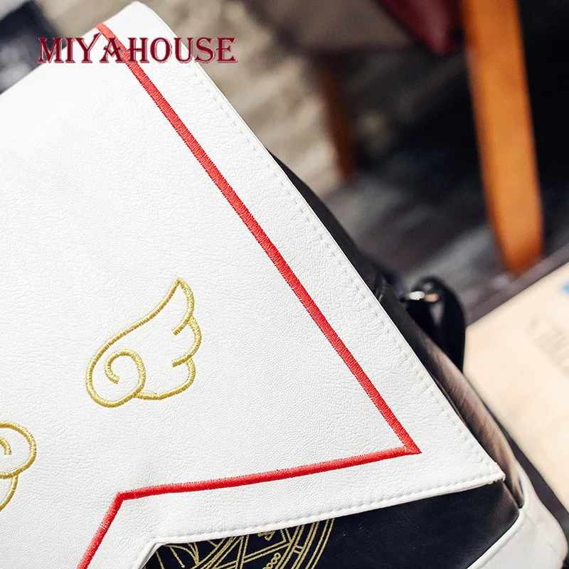 Miyahouse высокое качество, волшебный рюкзак для девочек, женский, черный, белый, женский, из искусственной кожи, рюкзаки для путешествий, для девочек-подростков, школьный B