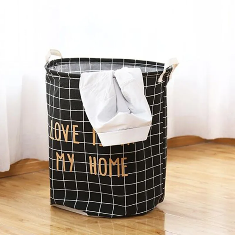1 шт. Складная Прачечная Корзина мультфильм хранения хлопка стиральная грязная