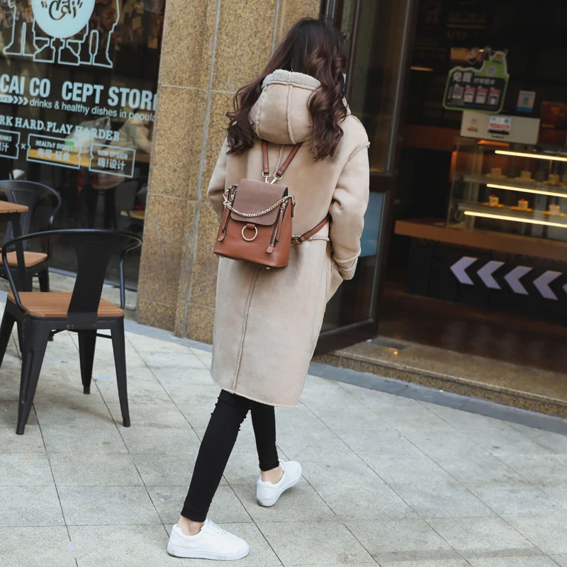 2021 зимнее модное пальто с хлопковой подкладкой женское длинное замшевое женская