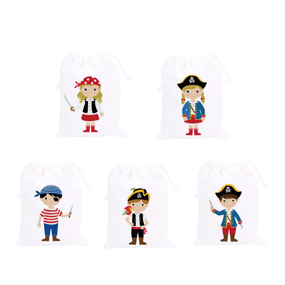 

Pirates Party Favor Bags Candy Bags Gift Bags Kids Birthday Party Decoration Supplies Pirates Friend Party Supplies