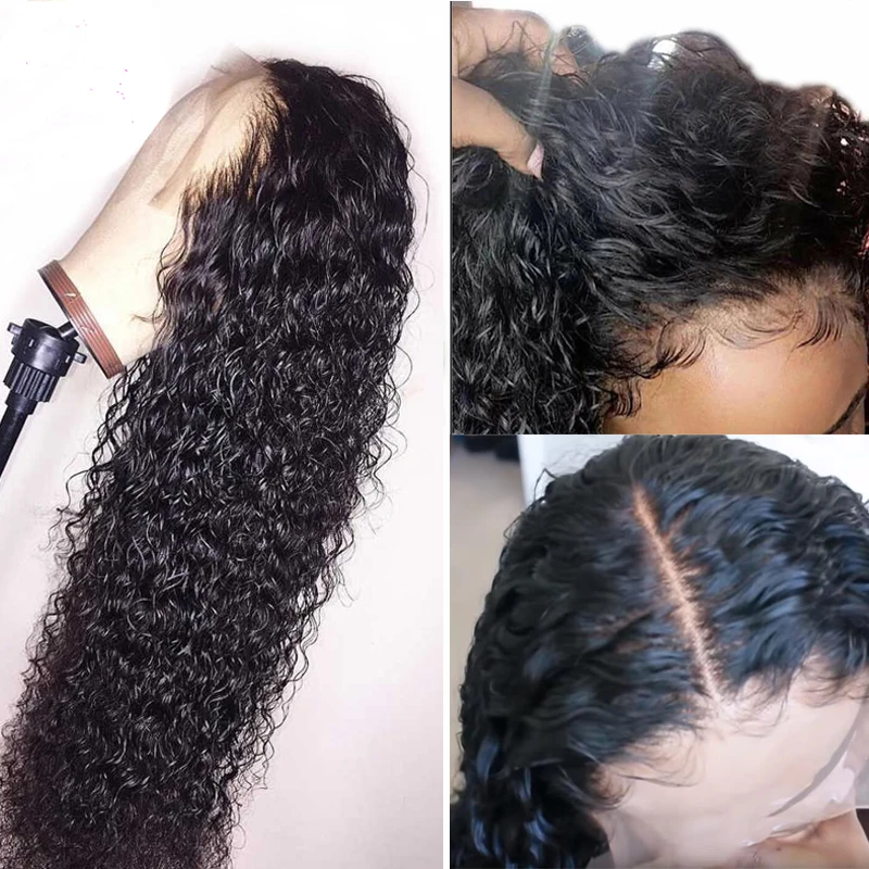 13*6 глубокая Часть отбеленные узлы прозрачное кружево спереди al парик