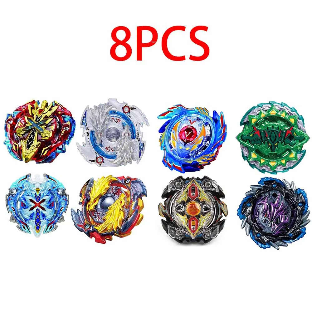 Beyblade Burst Bey Blade игрушка из металла Funsion Bayblade набор коробка для хранения с ручкой пусковая пластиковая коробка игрушки для детей - Цвет: SZTL-8PCS-12