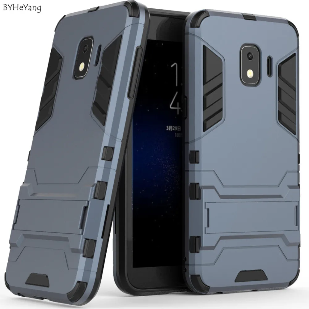 BYHeYang для Samsung Galaxy J2 Core чехол PC + Силиконовая Броня ударопрочный 3D защитный J2core SM-J260