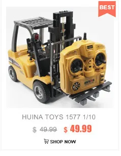 HUINA 1540 самосвал с ДУ 1/18 2,4 г 6CH сплав версия 360 градусов вращения строительство инженерное транспортное средство игрушка подарок для 8 детей