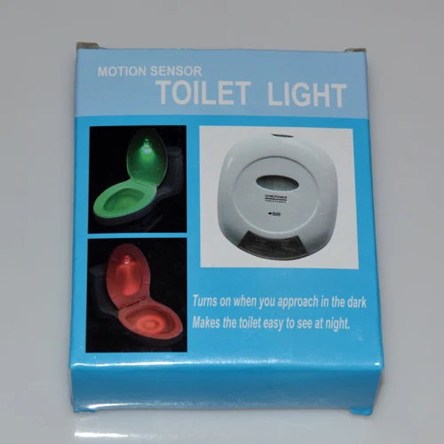 Fashion LED Sensor Toilet Light Motion Activated Bathroom Flush Lamp Battery-Operated Night | Лампы и освещение
