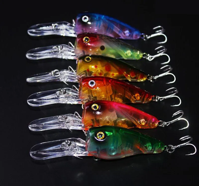 1 шт. большой рот Popper Рыбная приманка с живота светящиеся колеса воблер свимбейт