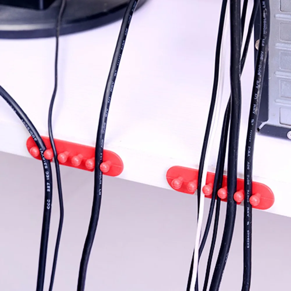 Nosii 5 цветов 2 шт подставка Кабельный органайзер зажим USB кабель Шнур Питания