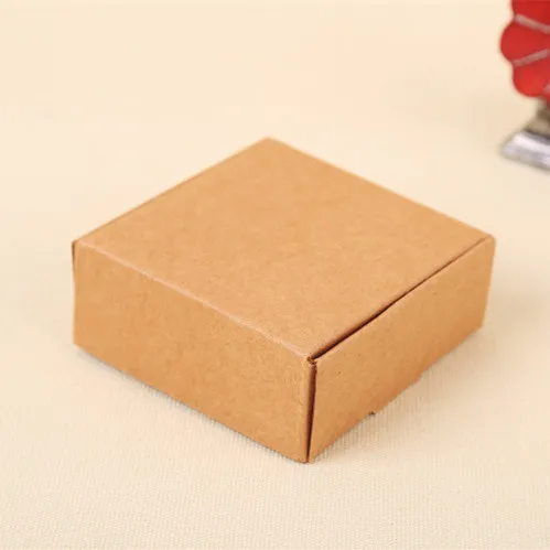 Подарочная коробка из натуральной крафт бумаги для свадьбы дня рождения и