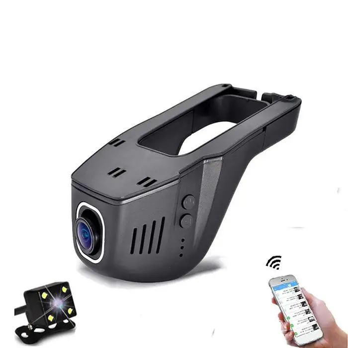160 градусов широкоугольный Автомобильный видеорегистратор камера WiFi 1080 P HD