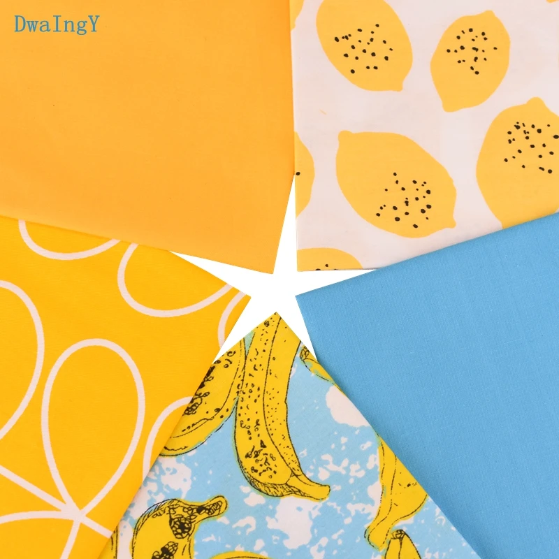 

DwaIngY fruit series Printed Twill Cotton Fabric For DIY Quilting Sewing Baby Children's Sheet Pillow Material Half meter