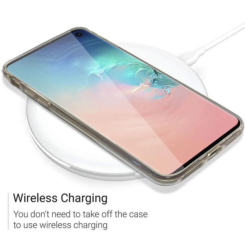 Защитный чехол для Samsung S10/S9/S8/Note 9 прозрачный и мягкий силиконовый из ТПУ с полным