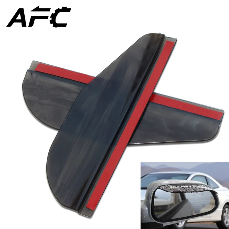 2 шт./компл. авто зеркало заднего вида стикер козырьки от дождя накладки черный