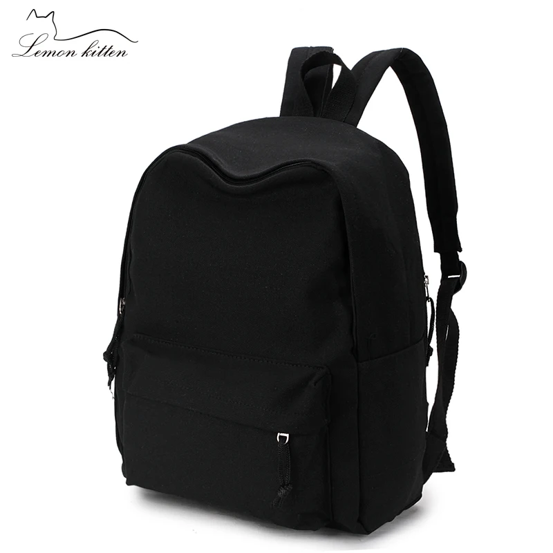 2018 однотонный модный рюкзак женский для студентов сумка на плечо Mochila рюкзаки