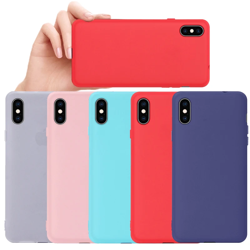 Ультратонкий чехол для телефона iPhone X XR XS Max 6s 6 противоударный 7 8 S Plus мягкий