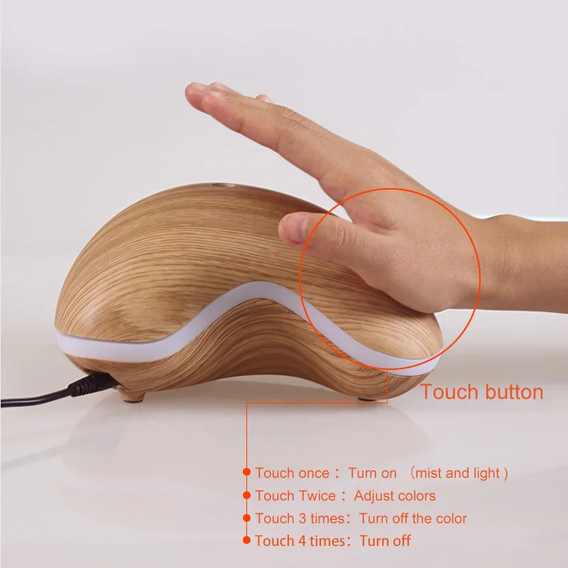 Ultrasonic Aromatherapy Aroma Essential Oil Diffuser Air Humidifier For Home 7Color Changing LED Lights Electric | Бытовая техника
