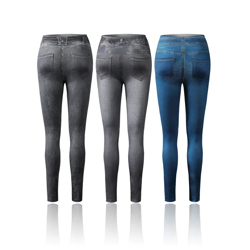 2018 Леггинсы джинсовые штаны с действительно карман Зауженные джинсы для Для