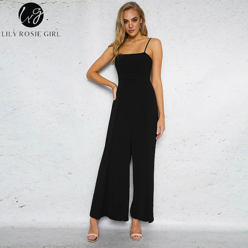 Lily Rosie/черные пикантные комбинезоны с открытой спиной и бантом для девочек