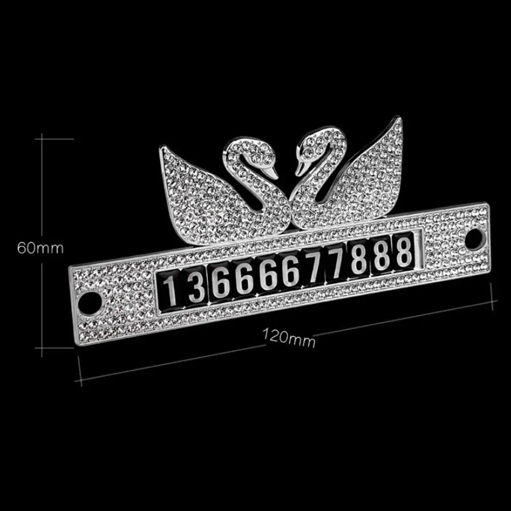 Автомобильный стикер парковочная карта двойной лебедь Временный телефонный