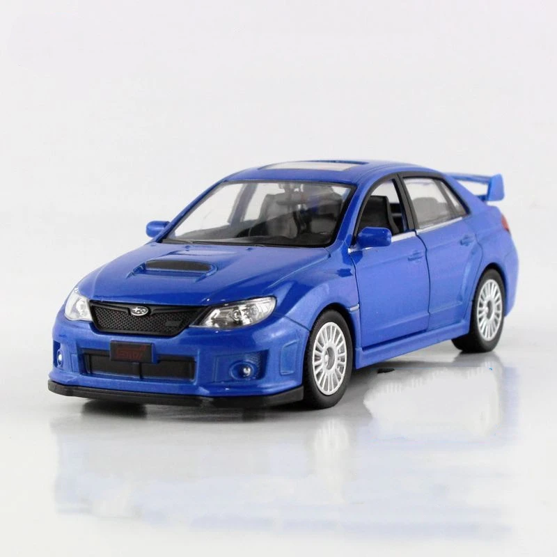 Бесплатная доставка Детские модели автомобилей Subaru WRX STI 1:36 5 дюймов Литые