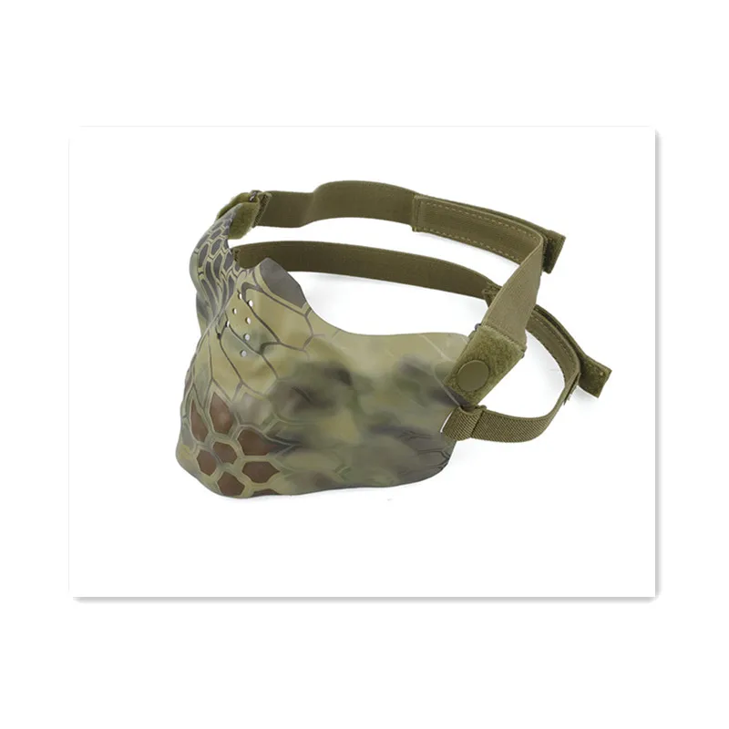 Маска для пейнтбола MAD airsoft в камуфляжном стиле Kryptek защитное спортивное