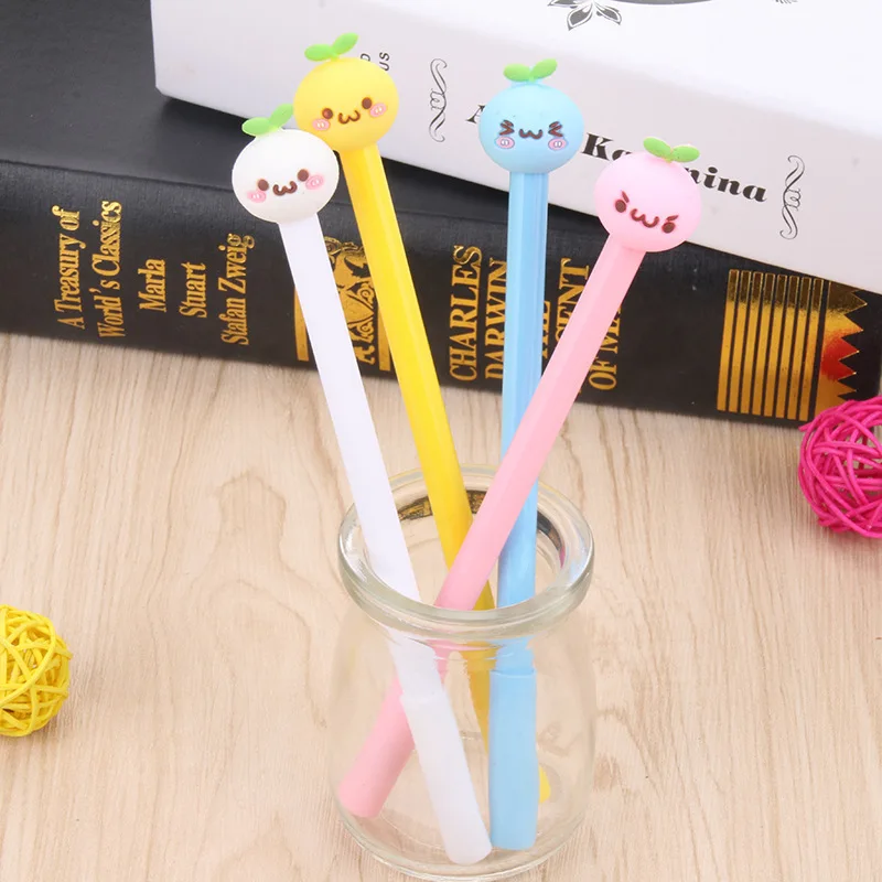 Комплект из 1 предмета Ростки фасоли кукла пластиковая гелевая ручка Kawaii