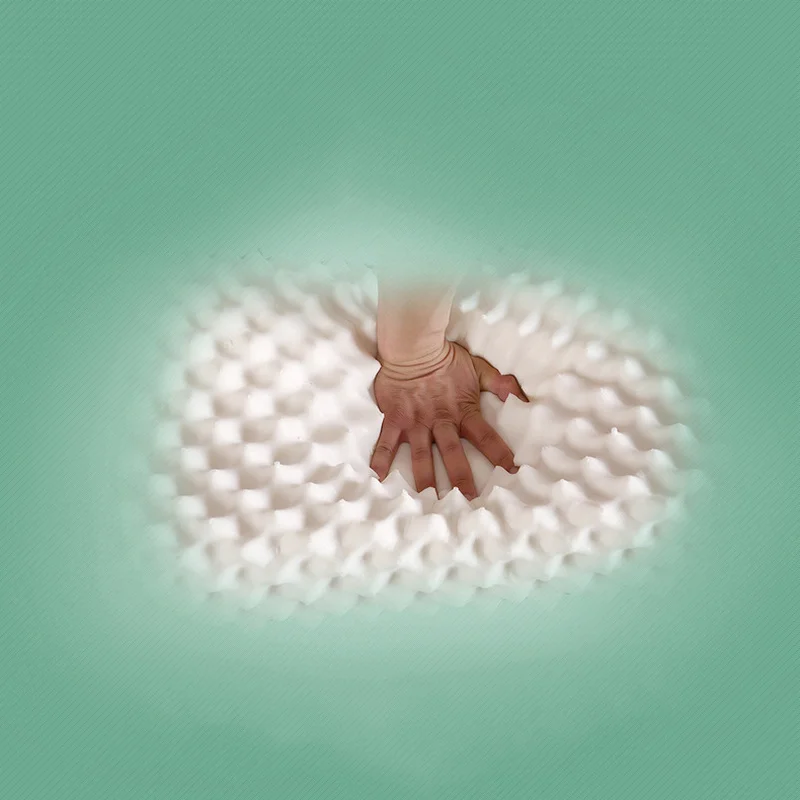 Массажная подушка из натурального латекса 60 х40 см | Дом и сад