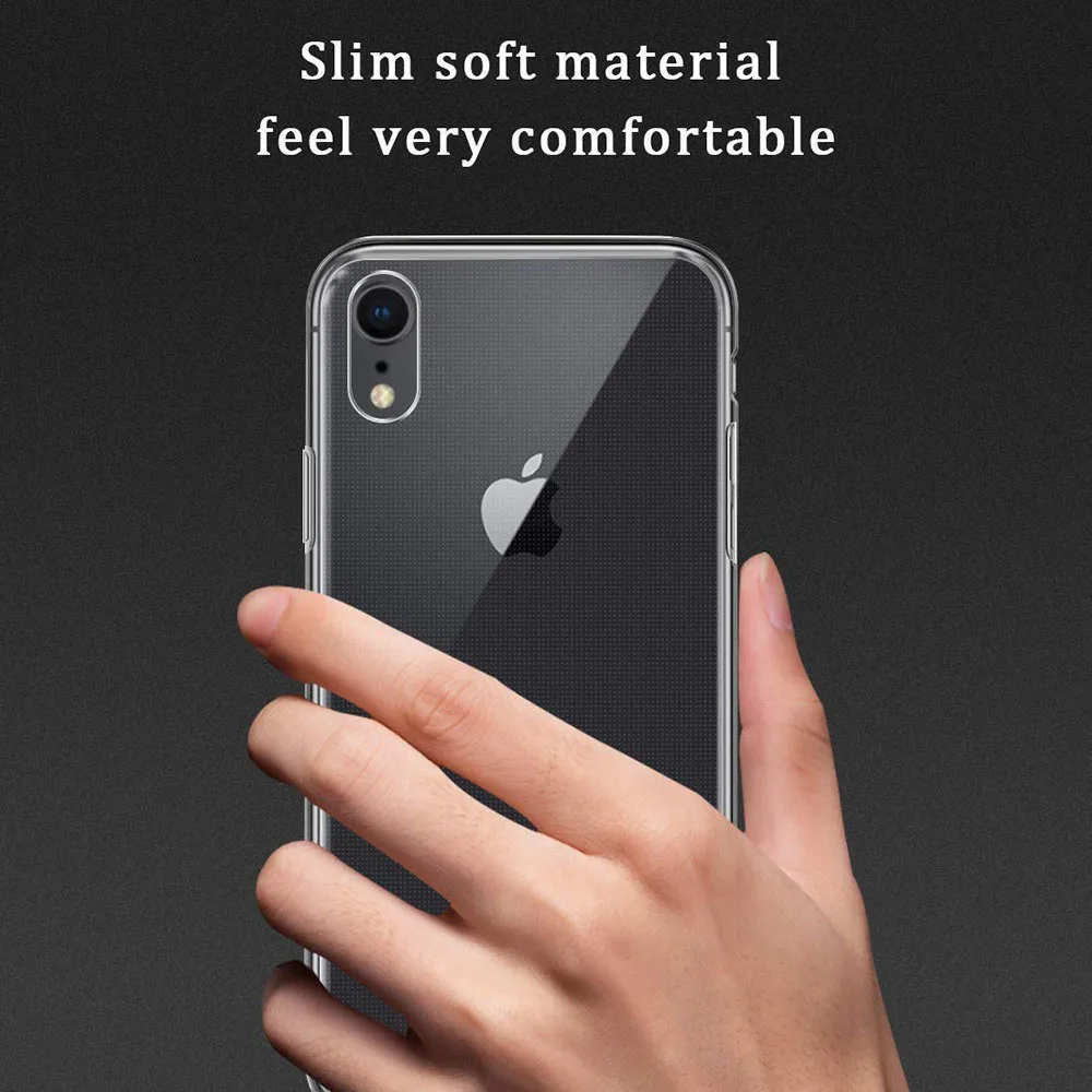 Ультратонкий прозрачный гибкий чехол из мягкого ТПУ для iPhone XR XS MAX|Бамперы| |