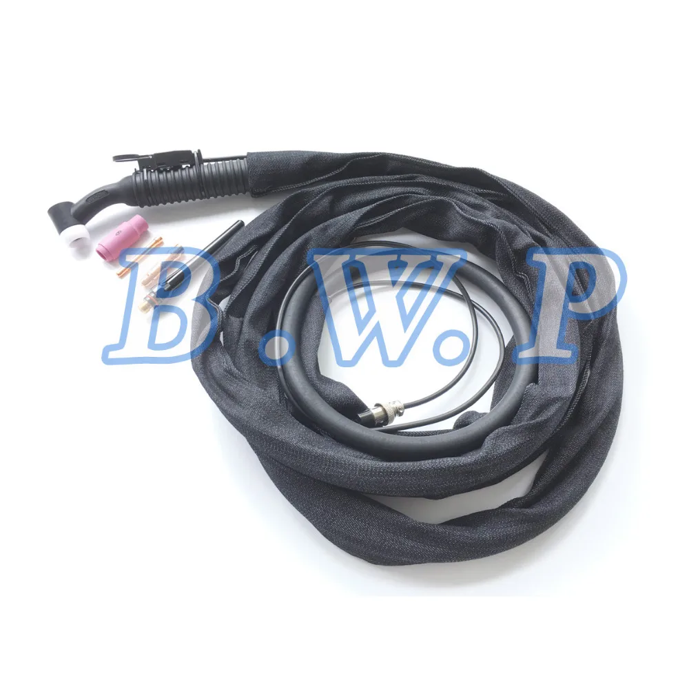 Гибкий Сварочный фонарь TIG сварочный пистолет с газовой мощностью 4 м 12 футов M16 * 1